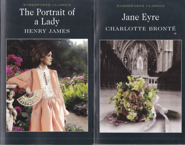 Henry James Charlotte Bront - 2 db Wordsworth Classics romantikus m: Jane Eyre + The Portrait of a Lady