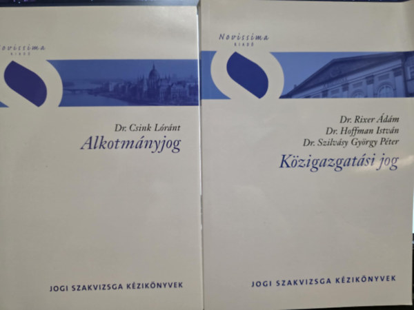 Dr. dr Rixer Ádám, Hoffman István, Szilvásy György Péter Csink Lóránt - Jogi szakvizsga kézikönyvek könyvcsomag