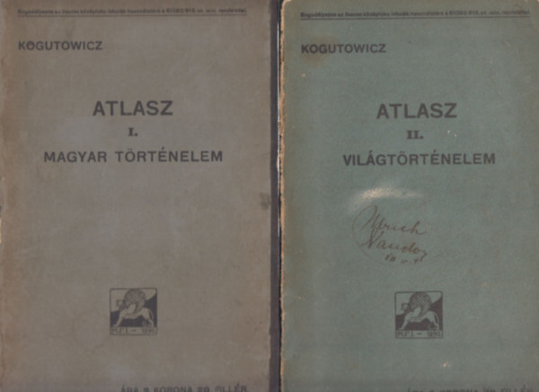 Kogutowicz - Atlasz I-II. (Magyar trtnelem + Vilgtrtnelem)