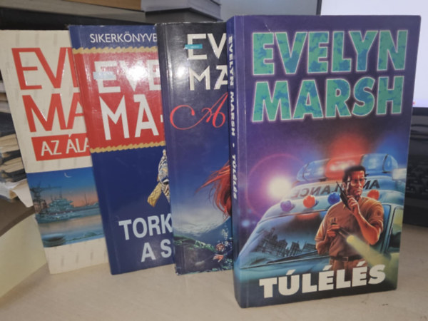 Evelyn Marsh - 4db Evelyn Marsh k�tet, K�NYVMENT� AJ�NLAT: Az �larc lehull+ Torkodb�l a sikoly+ A csapda+ T�l�l�s
