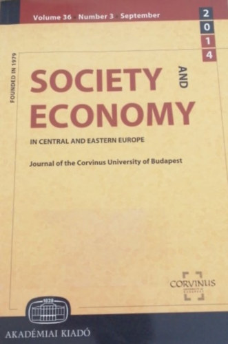 szerk. Csáki Csaba - Society and Economy in central and eastern Europe 2014