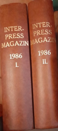 Tbb szerz - Interpress Magazin 1986. teljes vfolyam kt ktetbe ktve