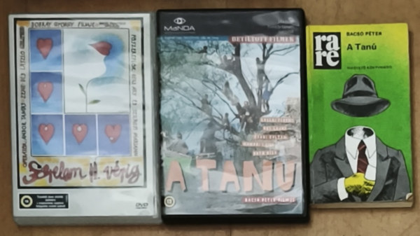Bacsó Péter - 2db klasszikus magyar film DVD + ajándék könyv - A Tanú, Szerelem II. vérig + A Tanú