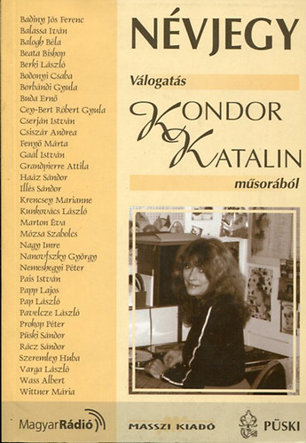 Masszi Kiad� - N�vjegy - V�logat�s Kondor Katalin m�sor�b�l