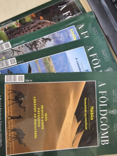 A f�ldg�mb 2007/6, 2002/6, 2002/5, 2002/1 (Hi�zok, Livingstone nyom�ban, Burma- A csendes buddhista orsz�g, N�bia- Nom�dok nyom�ban)