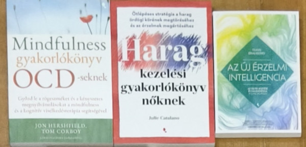 Tom Corboy, Julie Catalano, Travis Bradberry Jon Hershfield - 3db könyv nőknek önismerettel, a mindennapi élet nehézségeivel kapcsolatban - Mindfulness gyakorlókönyv OCD-seknek, Haragkezelési gyakorlókönyv nőknek, Az új érzelmi intelligencia