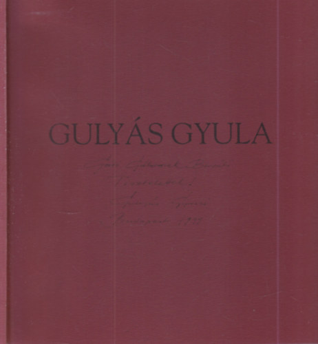 Guly�s Gyula - Acqua Et Helios 1996-1999.