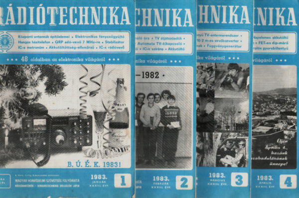 Stefanik P�l  (szerk) - R�di�technika 1983. �vfolyam. 1-12. sz�m. (teljes �vfolyam) (egybek�tve)