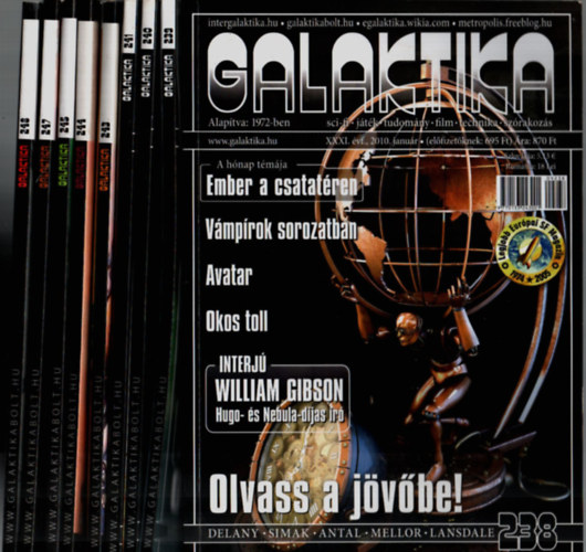 Kuczka P�ter  (szerk.) - 9 db Galaktika magazin: 238-241, 243-245., 247-248. sz�mok