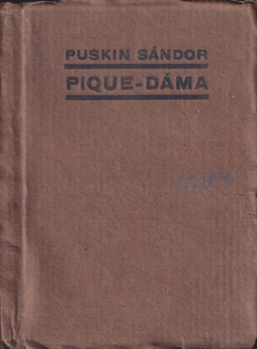 Puskin Sndor - Pique-dma