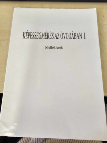 Kpessgmrs az vodban I. - Mellkletek