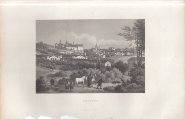 Altenburg l�tk�pe - eredeti litogr�fia (metszet)