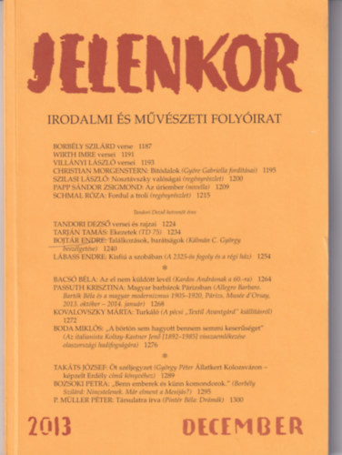 �goston Zolt�n - Jelenkor - Irodalmi �s m�v�szeti foly�irat - 2013. december