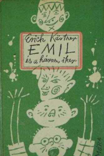 Simonits Mria  Erich Kstner (szerk.), Borbs Mria (ford.), Orosz Istvn (ill.) - Emil s a hrom iker (Emil und die drei Zwillinge) - Borbs Mria fordtsa; Orosz Istvn Fekete-fehr illusztrciival