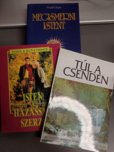 3db knyv: Isten a hzassg szerz+Tl a csenden+Megismerni istent