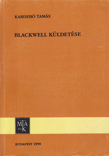 Kabdeb� Tam�s - Blackwell k�ldet�se
