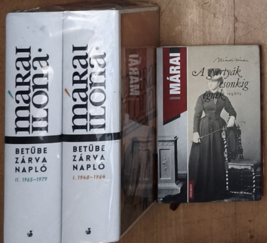 Márai Sándor Márai Ilona - Betűbe zárva - Napló I.-II. kötet + ajándék mű: A gyertyák csonkig élnek