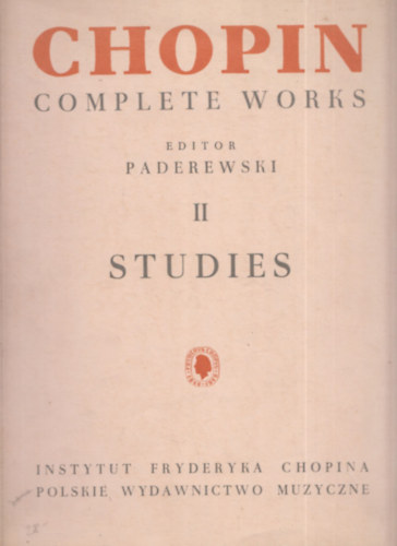 I. J. Paderewski - Fryderyk Chopin: Complete Works 2 - Studies for piano