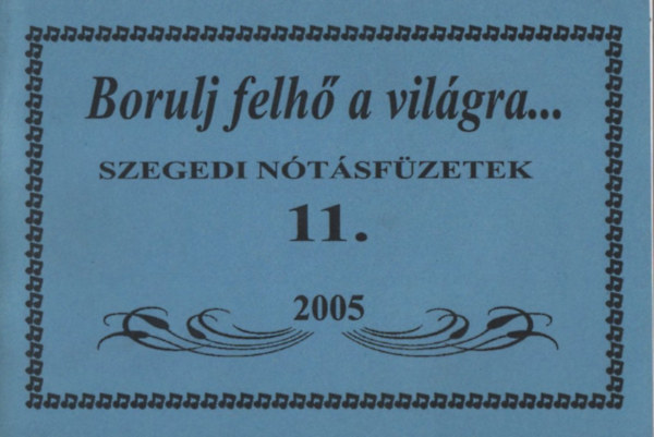 Bánfalvi József dr. (szerk.) - Borulj felhő a világra (Szegedi nótásfüzetek 11.)