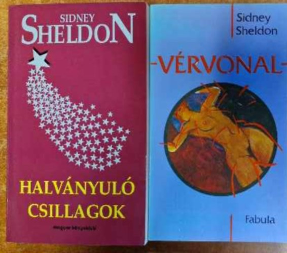 Sidney Sheldon - 2 db Sidney Sheldon egytt: Vrvonal, Halvnyul csillagok.