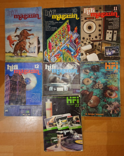 7 db Hifi Magazin: 1982/1, 1982/3, 1983/1, 1983/2, 1983/3, 1986/1, 1986/3