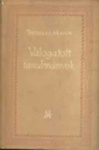 Thomas Mann - V�logatott tanulm�nyok