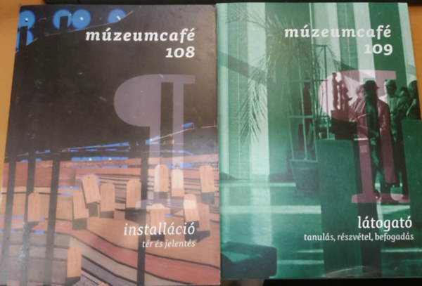 Mészáros László - 2 db Múzeumcafé: 108 - Installáció (tér és jelentés) + 109 - Látogató (tanulás, részvétel, befogadás)