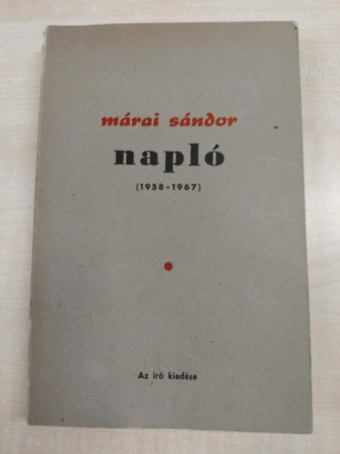 Mrai Sndor - Napl (1958-1967)