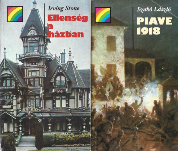 2 db Sziv�rv�ny k�nyvek, Irving Stone: Ellens�g a h�zban, Szab� L�szl�: Piave 1918