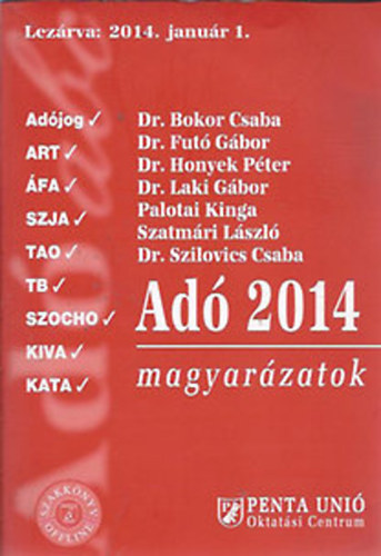 dr. Herich Gy�rgy - Ad� magyar�zatok 2014