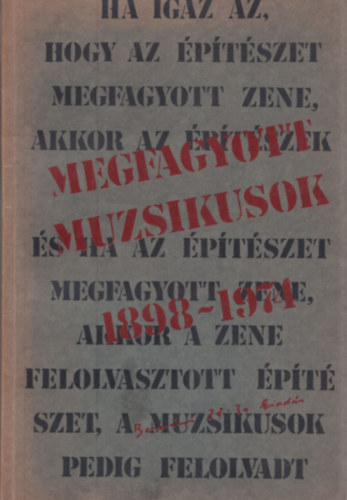 Gerle Jnos - Megfagyott muzsikusok 1898-1974