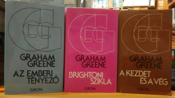 Graham Greene - 3 db Graham Greene: Az emberi tnyez + Brightoni szikla + A kezdet s a vg