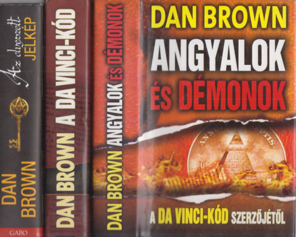 Dan Brown - 3 db Dan Brown knyv: Angyalok s dmonok + A Da Vinci-kd + Az elveszett jelkp