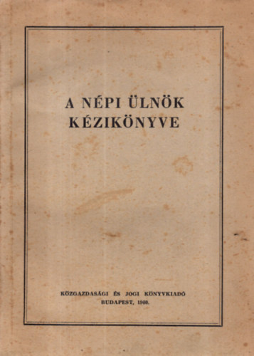 A n�pi �ln�k k�zik�nyve