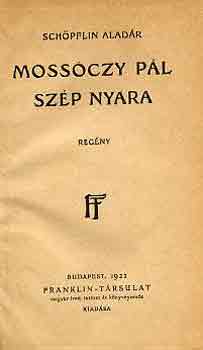 Sch�pflin Alad�r - Moss�czy P�l sz�p nyara
