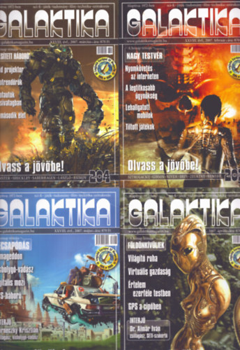 Burger Istv�n  (f�szerk.) - Galaktika XXVIII. �vfolyam 2007/2., 3., 4., 5., 6., 7., 8., 9., 10. sz�mok (9 db)