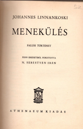 Johannes Linnankoski - Menekülés