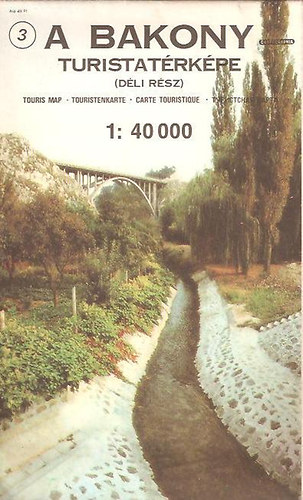 A Bakony turistat�rk�pe - D�li r�sz (1 : 40 000)