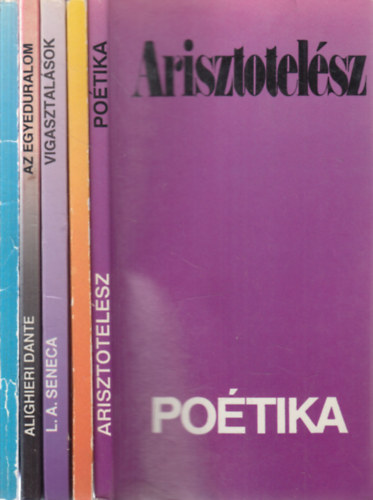 Machiavelli, L.A. Seneca, A. Dante, Ferenczi Sándor Arisztotelész - 5 db. filozófia (Poétika + A fejedelem + Vigasztalások + Az egyeduralom + Lélekgyógyászat)