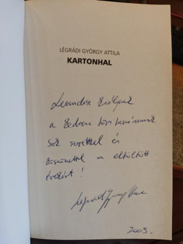 Légrádi György Attila - Kartonhal