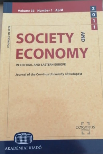 Cski Csaba  (szerk.) - Society and economy in central and eastern Europe 2011/1