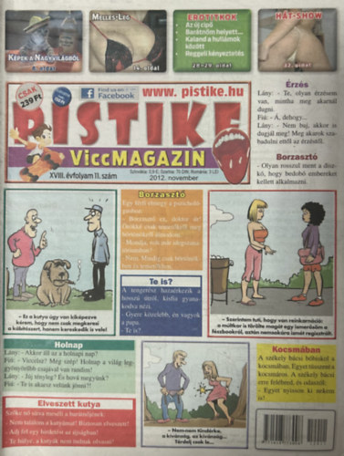 Pistike 2012. november (XVIII. évfolyam 11. szám)
