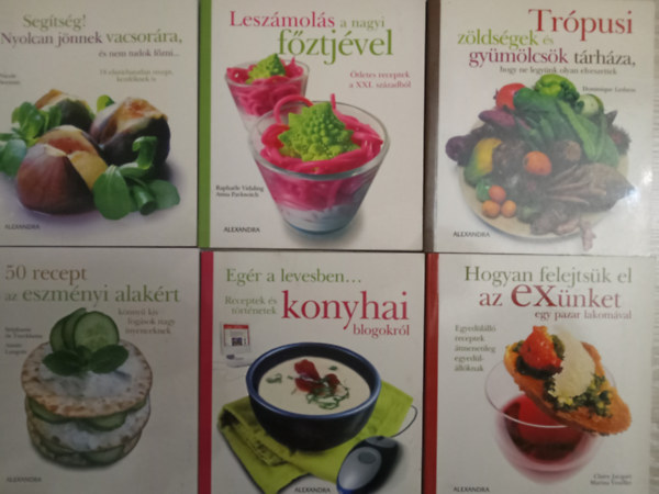 Beauregard-Bergés - 6 db. receptes könyv: 50 recept az eszményi alakért + Hogyan felejtsük el az exünket ... + Trópusi gyümölcsök és zöldségek tárháza + Segítség! Nyolcan jönnek vacsorára + Leszámolás a nagyi fősztjével + Egér a levesben... Recept