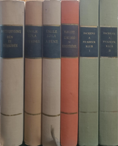 mile Zola, Flaubert, Charles Dickens Fjodor Mihajlovics Dosztojevszkij - A vilgirodalom remekei knyvcsomag