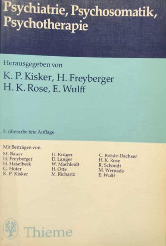 Psychiatrie, Psychosomatik, Pschoterapie