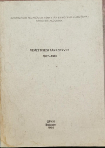 Nemzetis�gi tank�nyvek 1867-1948