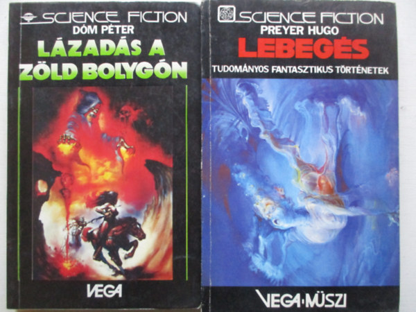 2 db VEGA fantasztikus k�nyvek (L�zad�s a z�ld bolyg�n, Lebeg�s)