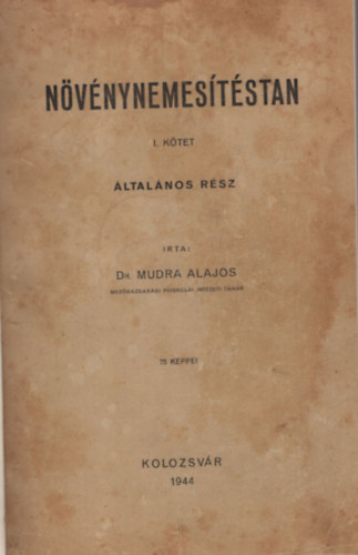 Dr. Mudra Alajos - N�v�nynemes�t�stan I. k�tet - �ltal�nos r�sz