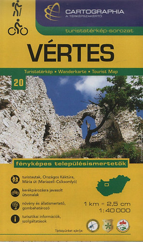 Vrtes turistatrkp (Cartographia turistatrkp-sorozat 20.) - fnykpes teleplsismertetk (kerkprozsra javasolt tvonalakkal is)