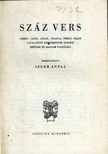 Szerb Antal - Sz�z vers